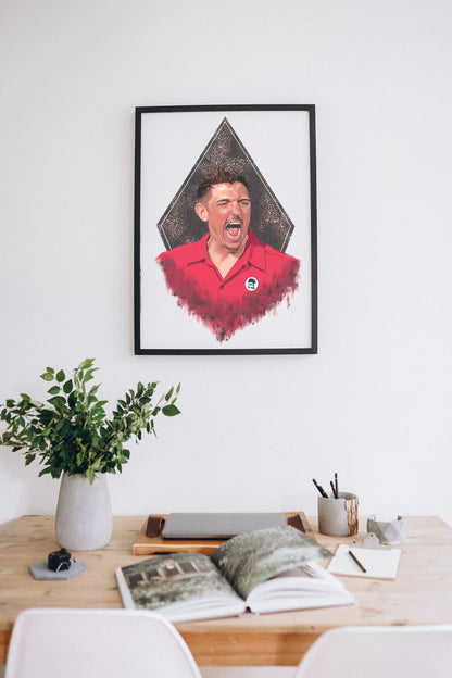 Andrew Schulz Poster Framed Mockup – Fan Art Wall Art Print