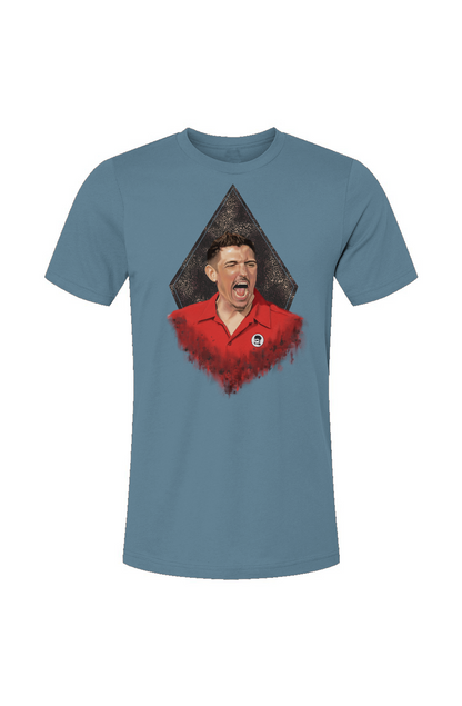 Andrew Schulz Fan Art T-Shirt Steel Blue – Unisex Comedy Streetwear Tee