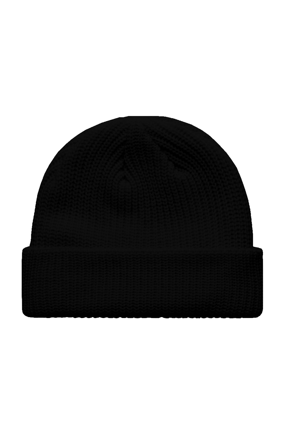 Helly Beanie Black – Minimalist Streetwear Fisherman Knit Hat