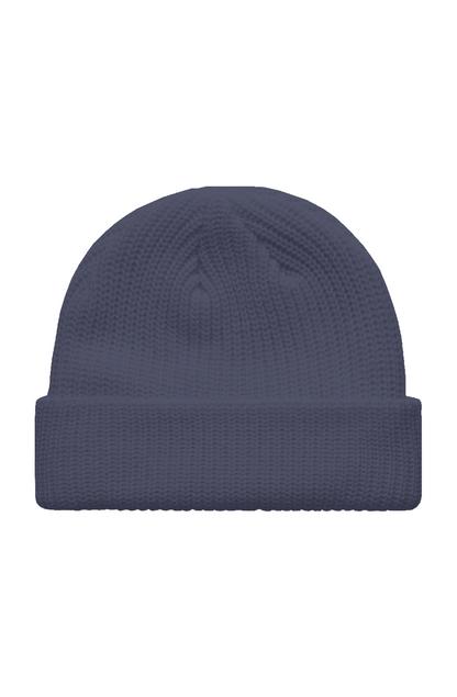Helly Beanie Petrol Blue – Minimalist Streetwear Fisherman Knit Hat