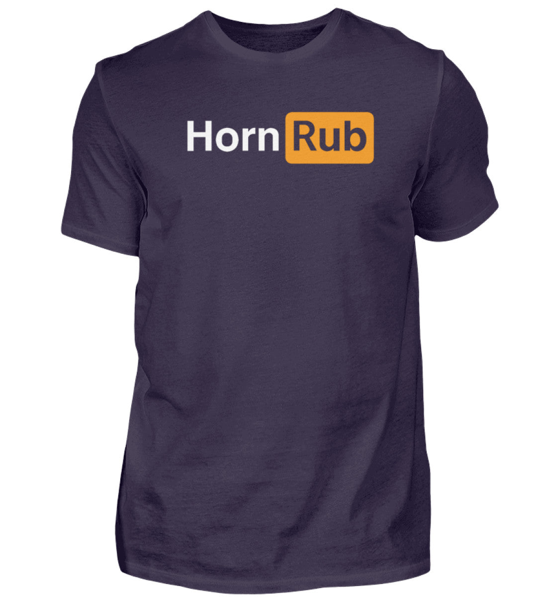 HornRub Parody Logo Dark T-Shirt Aubergine – Adult Humor Streetwear Unisex Tee