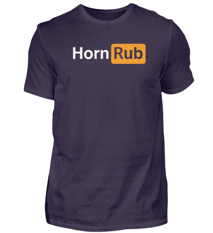 HornRub Parody Logo Dark T-Shirt Aubergine – Adult Humor Streetwear Unisex Tee