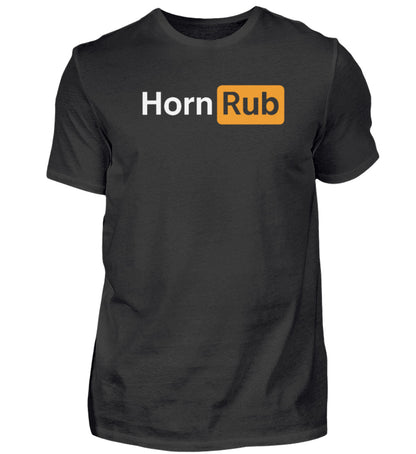 HornRub Parody Logo Dark T-Shirt Graphite – Adult Humor Streetwear Unisex Tee
