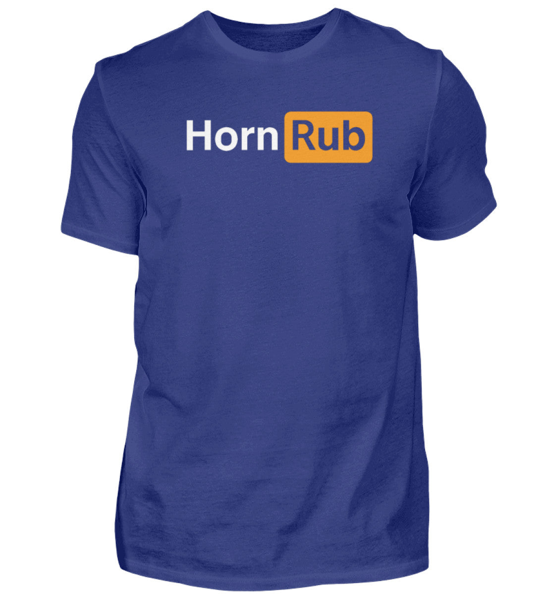 HornRub Parody Logo Dark T-Shirt Dark Royal – Adult Humor Streetwear Unisex Tee