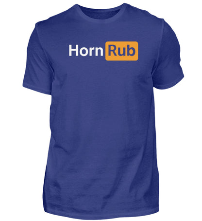 HornRub Parody Logo Dark T-Shirt Dark Royal – Adult Humor Streetwear Unisex Tee