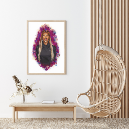 IAMDDB Poster Framed Mockup – Fan Art Wall Art Print Display