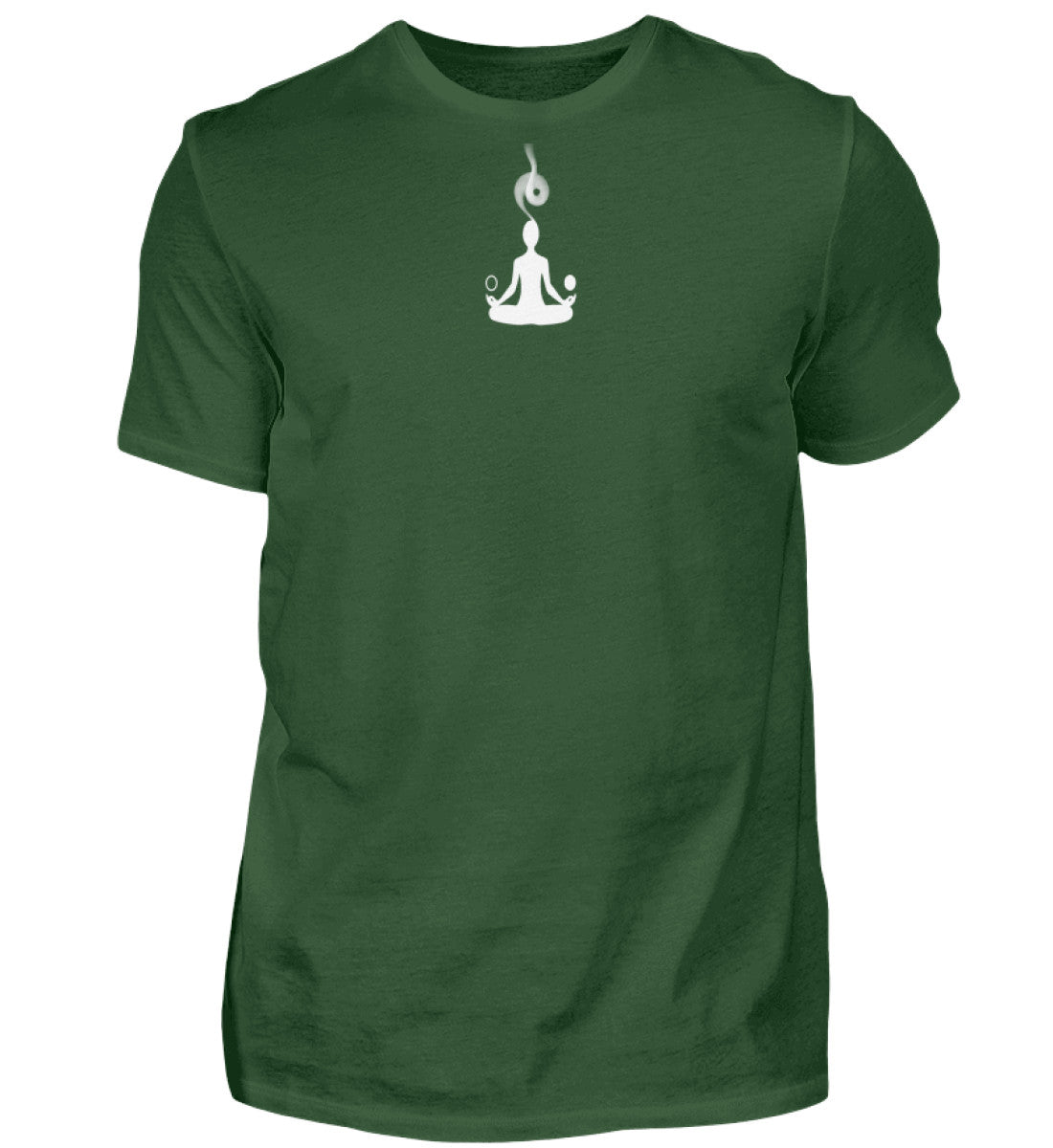 Yanergy Dark T-Shirt Dark Green – Meditative Graphic Streetwear Unisex Tee