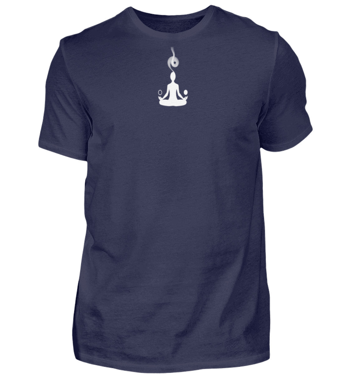 Yanergy Dark T-Shirt Navy – Meditative Graphic Streetwear Unisex Tee